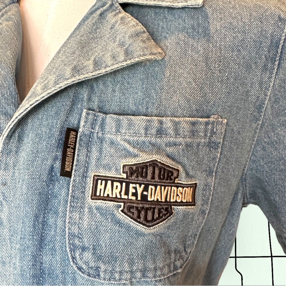 Harley-Davidson Denim Jumpsuit - Picture 8 of 10